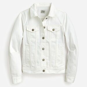JCREW Classic denim jacket in white